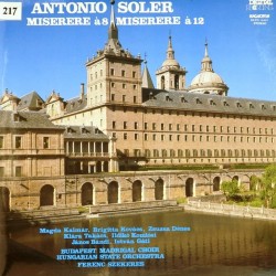 Пластинка Antonio Soler Miserere A 8 & Miserere A 12