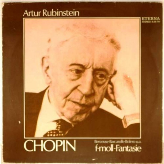 Пластинка Artur Rubinstein Chopin. F-moll-Fantasie