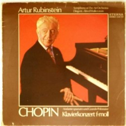 Пластинка Artur Rubinstein Chopin. Klavierkonzert f-moll