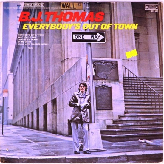 Пластинка B.J.Thomas Everybody's out of town