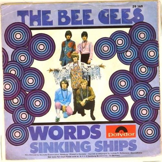 Пластинка Bee Gees Words / Sinking ships (45rpm)