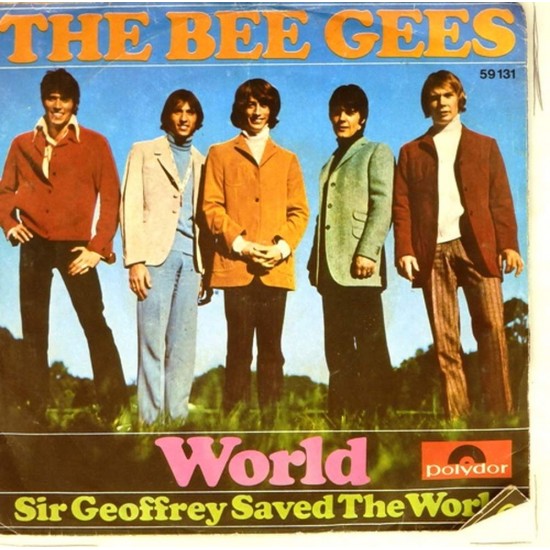 Пластинка Bee Gees World / Sir Geoffrey. Saved the world (45rpm)