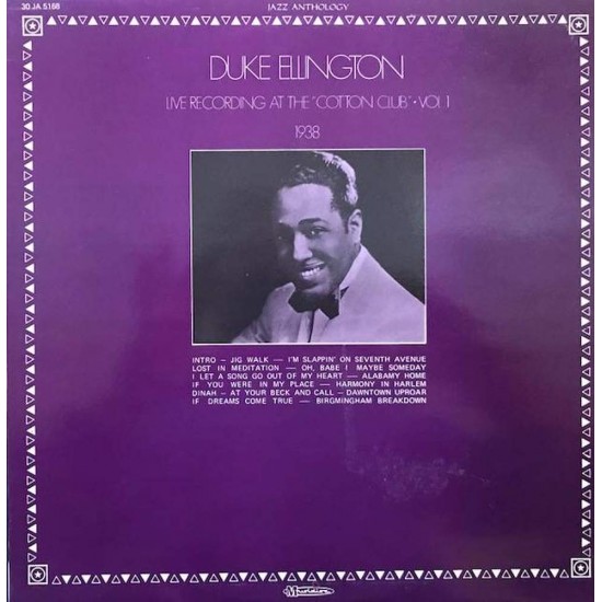 Пластинка Duke Ellington Live Recording At The "Cotton Club" Vol.1