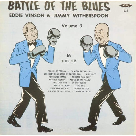 Пластинка Eddie Vinson & Jimmy Witherspoon Battle of the blues. 16 blues hits