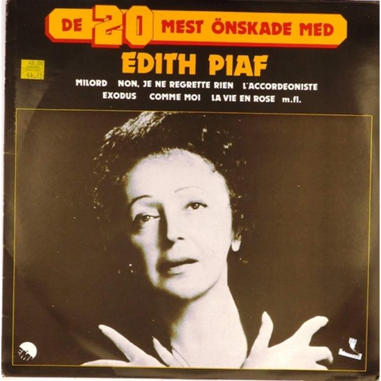 Пластинка Edith Piaf De 20 mest onskade med (best)