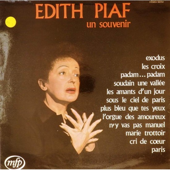 Пластинка Edith Piaf Un souvenir