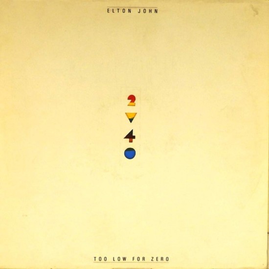 Пластинка Elton John Too low for zero