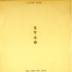 Пластинка Elton John Too low for zero