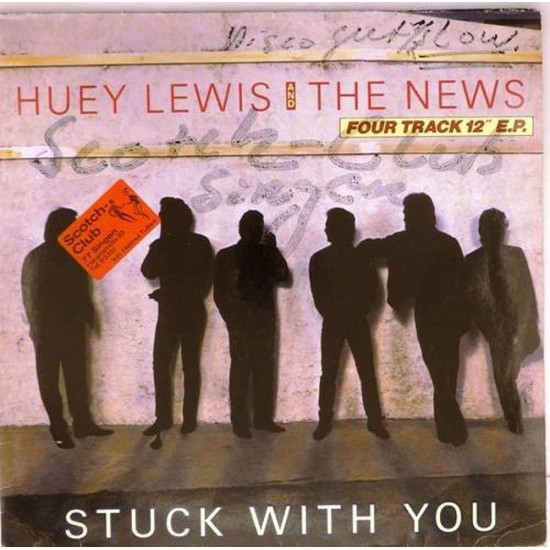 Пластинка Huey Lewis and the news Stuck with you (Four track 12" 45RPM)