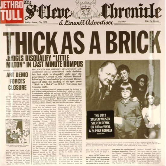 Пластинка Jethro tull Thick as a brick