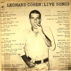 Пластинка Leonard Cohen Live Songs