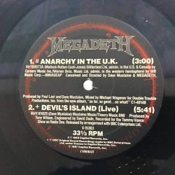 Пластинка Megadeth Anarchy in the U.K.