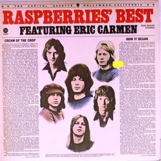 Пластинка Raspberries Raspberries' best featuring Eric Carmen