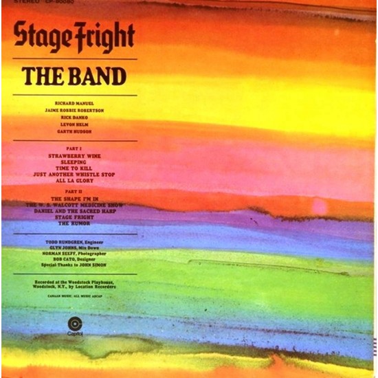 Пластинка The Band Stage Fright